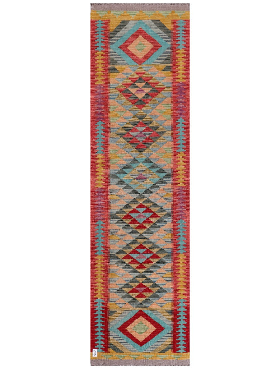 Maimana Kilim Runner - 291 x 81 cm