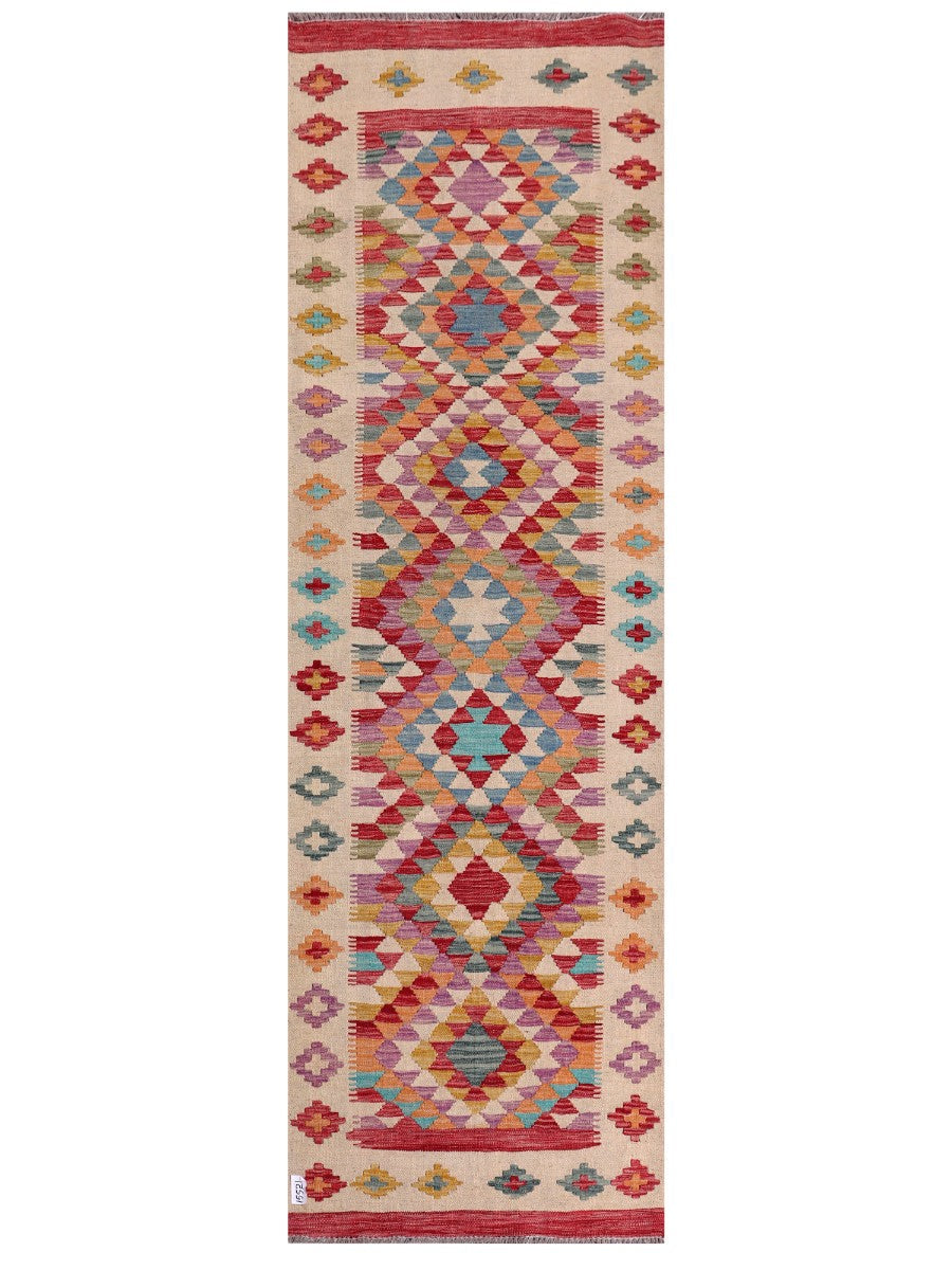 Maimana Kilim Runner - 292 x 91 cm
