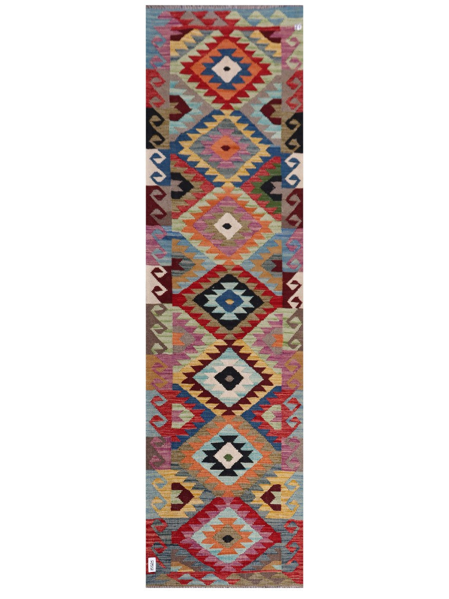 Maimana Kilim Runner - 298 x 82 cm