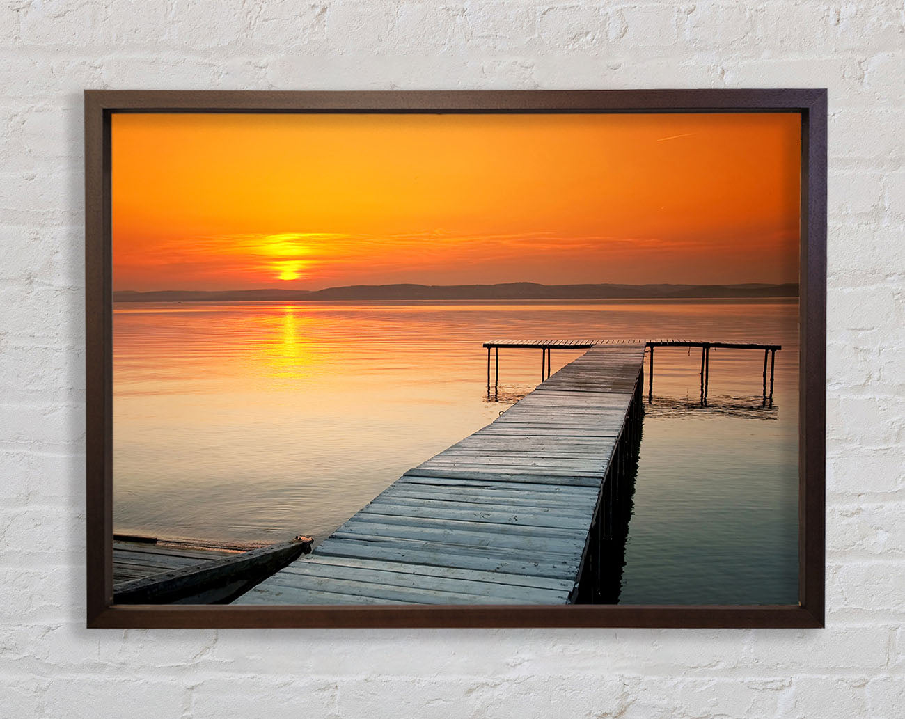 Boardwalk Sunset Framed Wall Art
