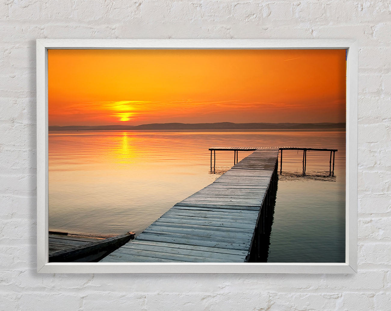 Boardwalk Sunset Framed Wall Art