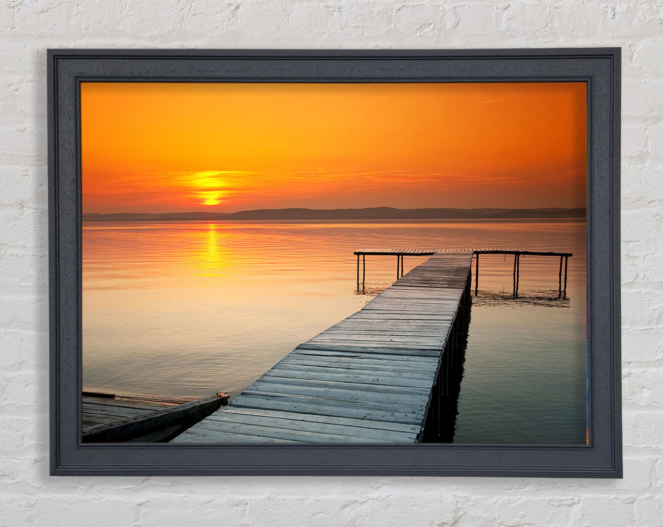 Boardwalk Sunset Framed Wall Art