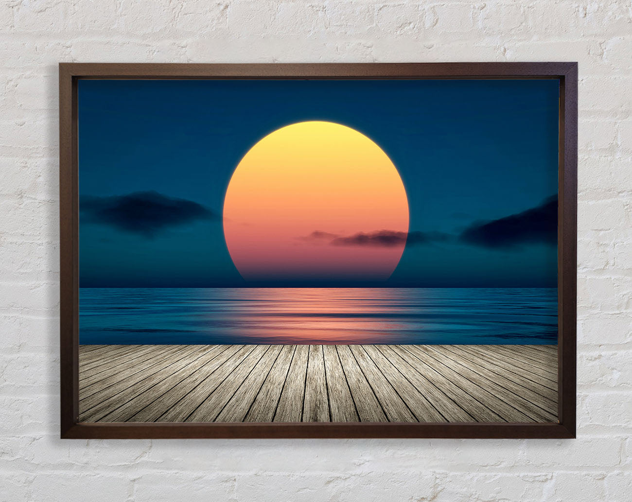 Boardwalk Sun Framed Wall Art