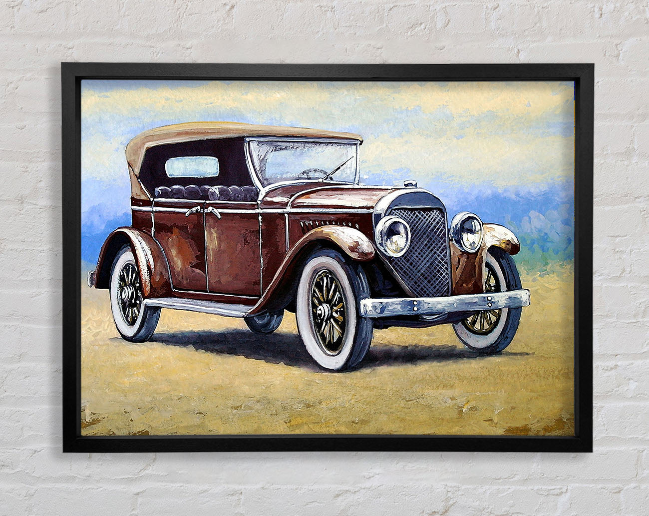 British Vintage Beauty Framed Wall Art