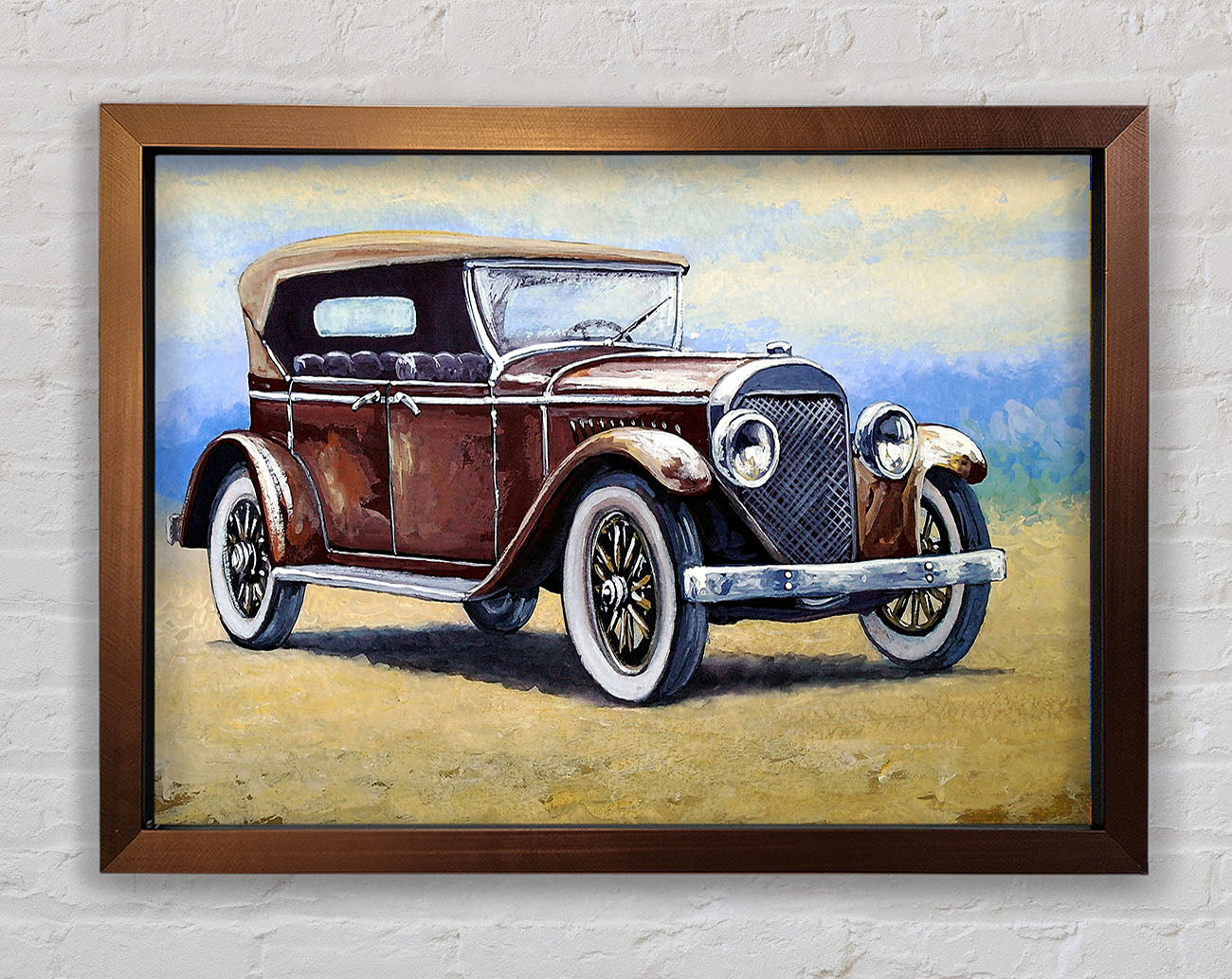 British Vintage Beauty Framed Wall Art