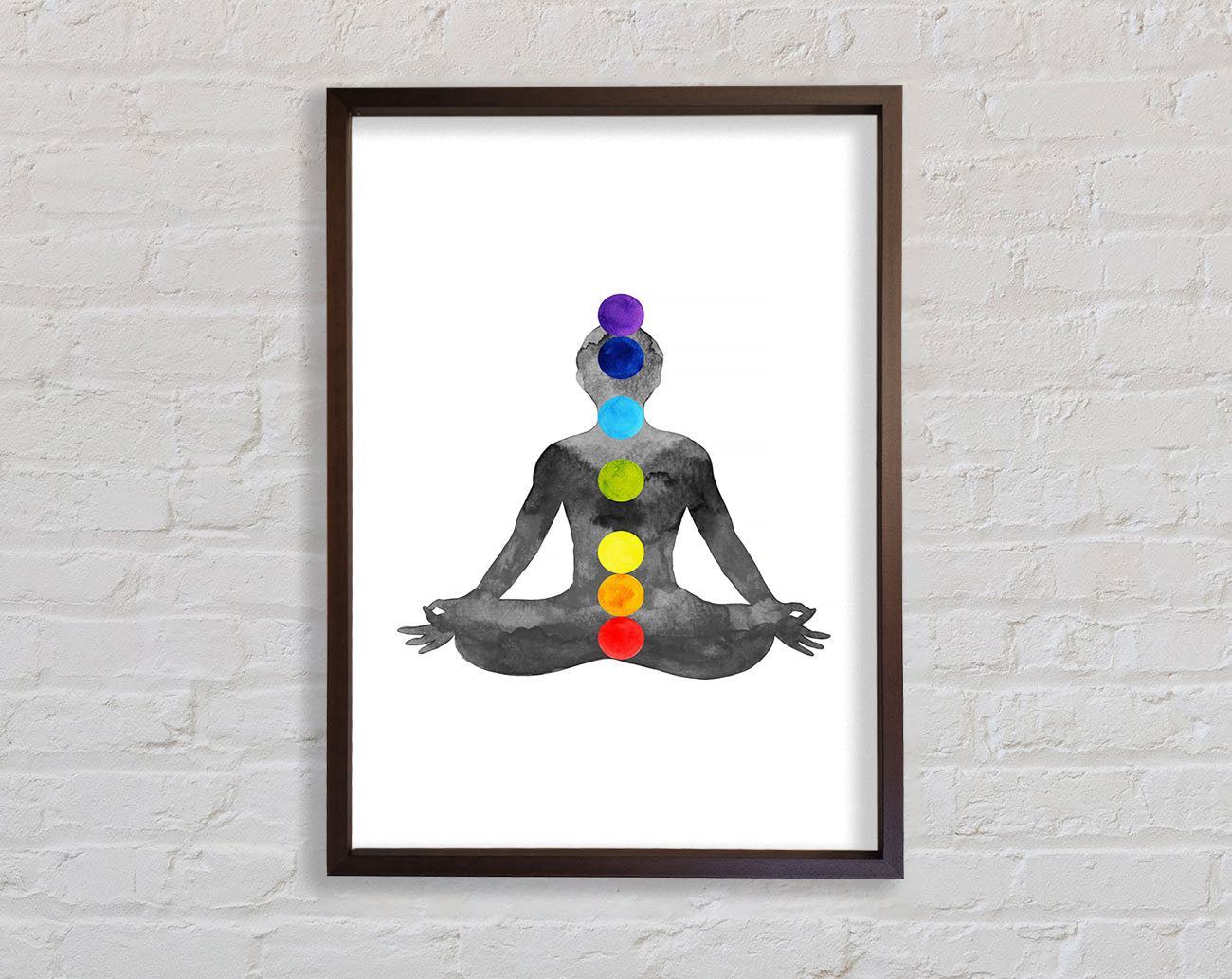 Chakra Meditation Points 1 Framed Wall Art