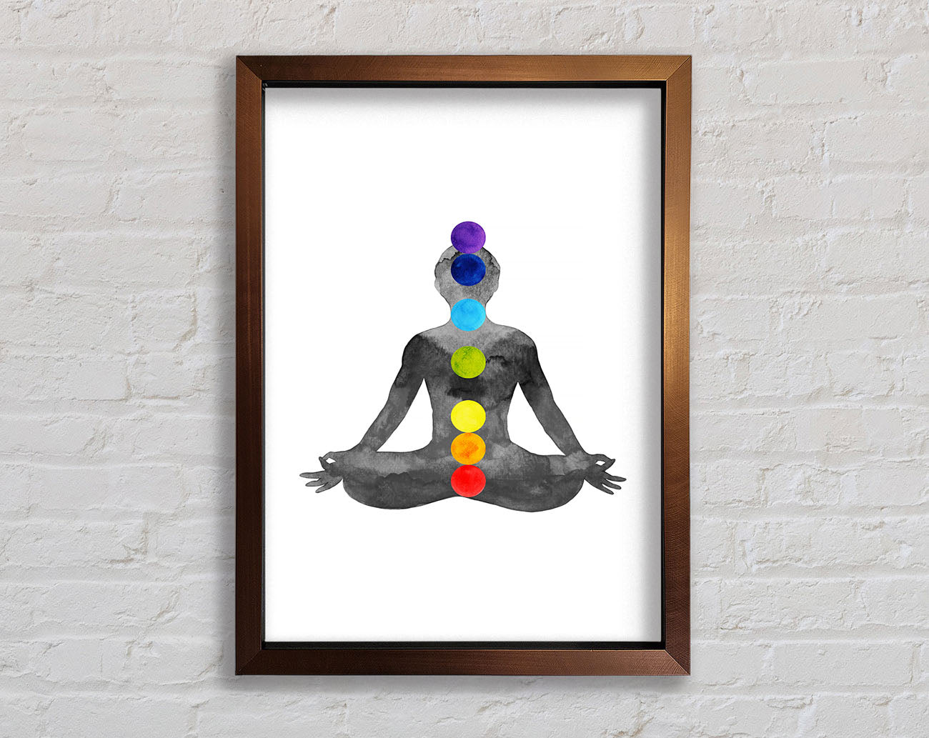 Chakra Meditation Points 1 Framed Wall Art