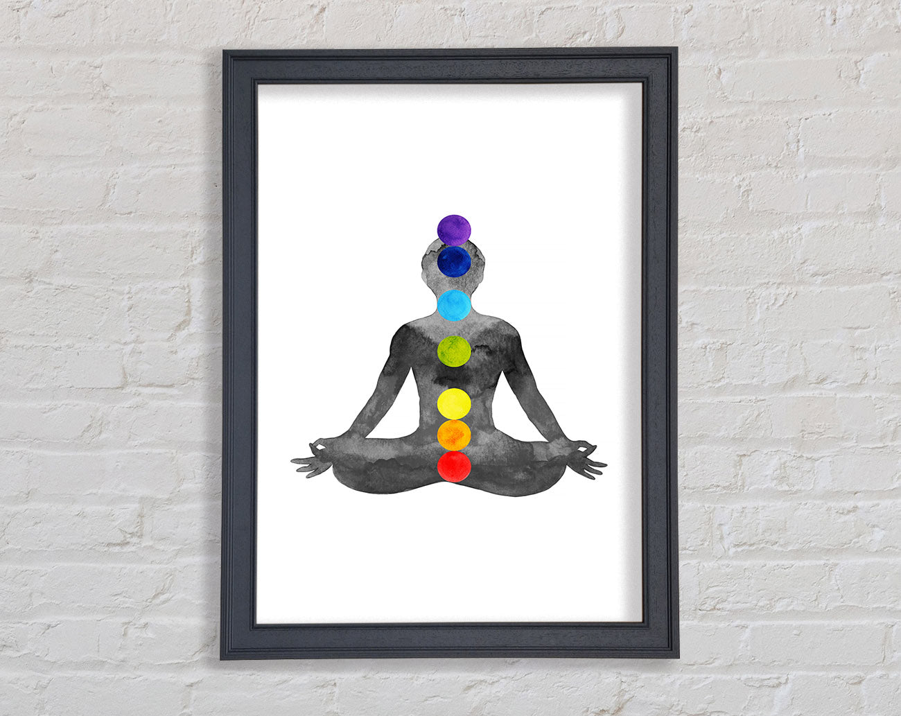 Chakra Meditation Points 1 Framed Wall Art