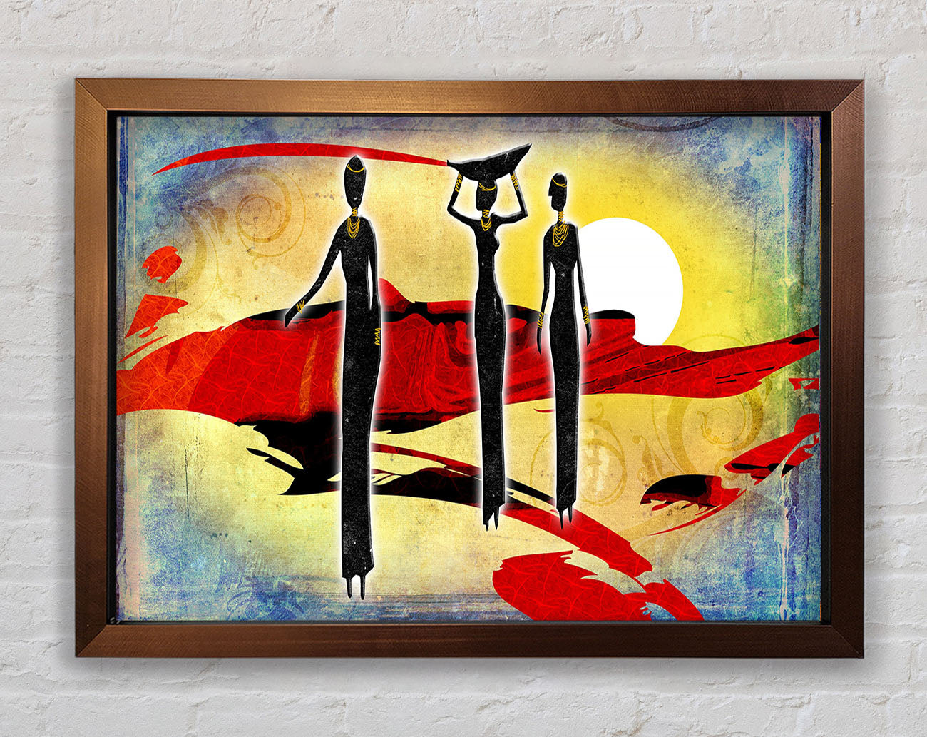 African Tribal Art 6 Framed Wall Art