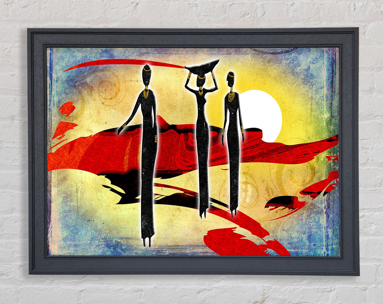 African Tribal Art 6 Framed Wall Art