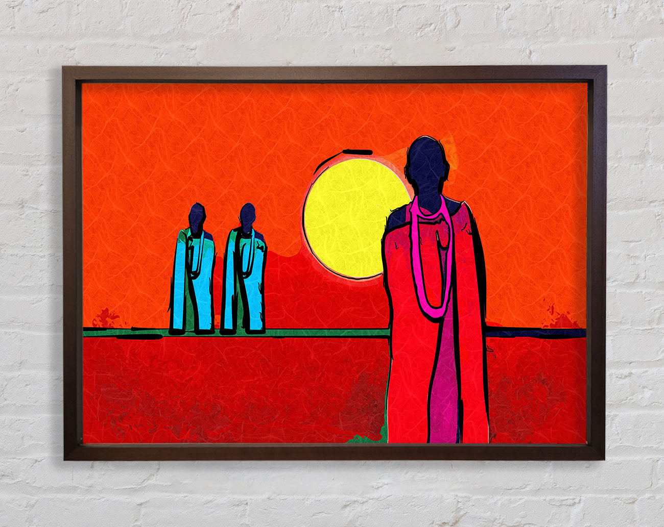 African Tribal Art 7 Framed Wall Art