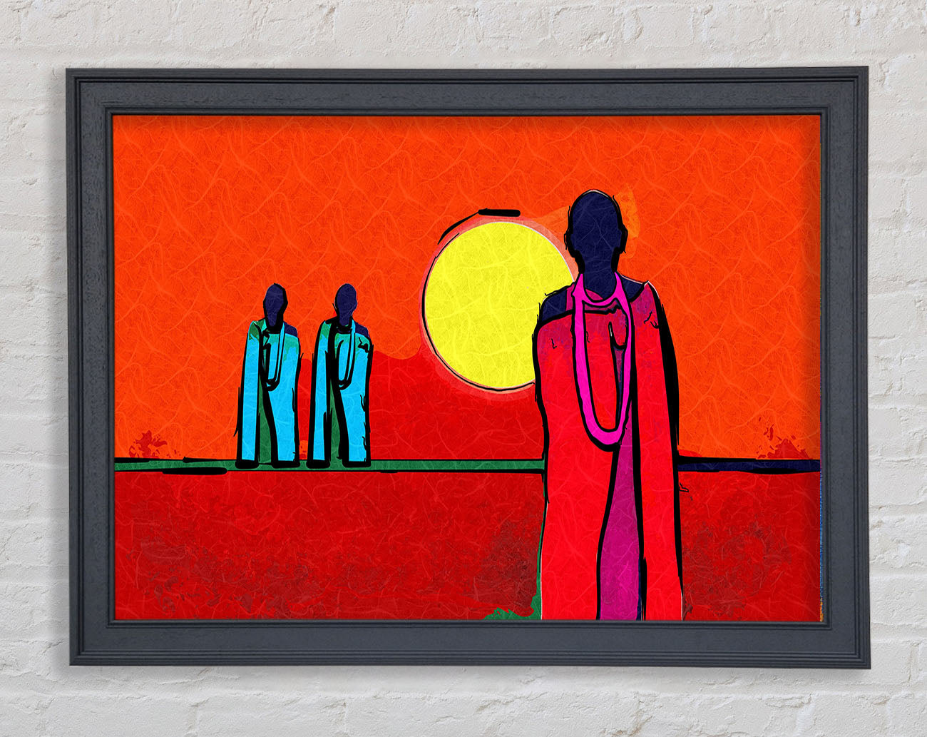 African Tribal Art 7 Framed Wall Art