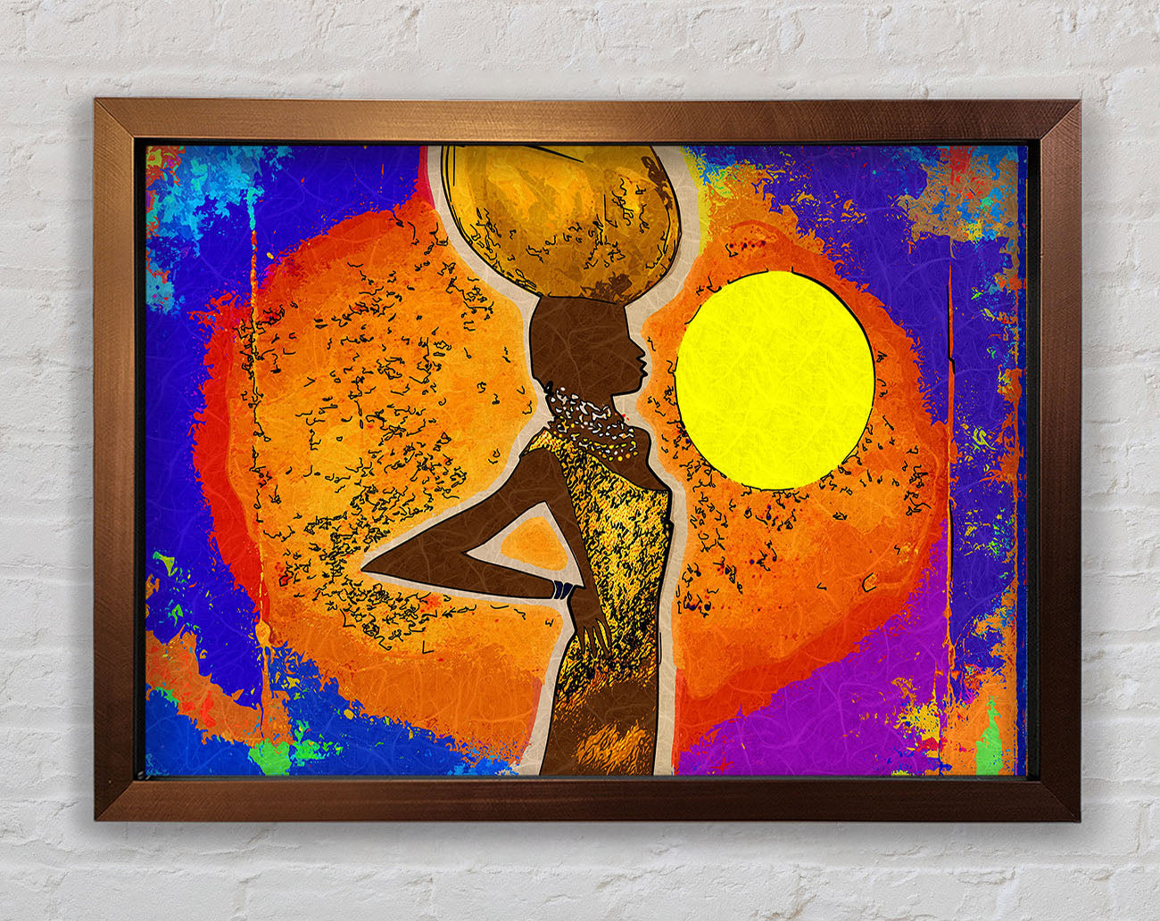 African Tribal Art 5 Framed Wall Art