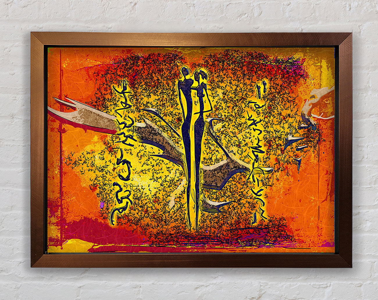 African Tribal Art 24 Framed Wall Art