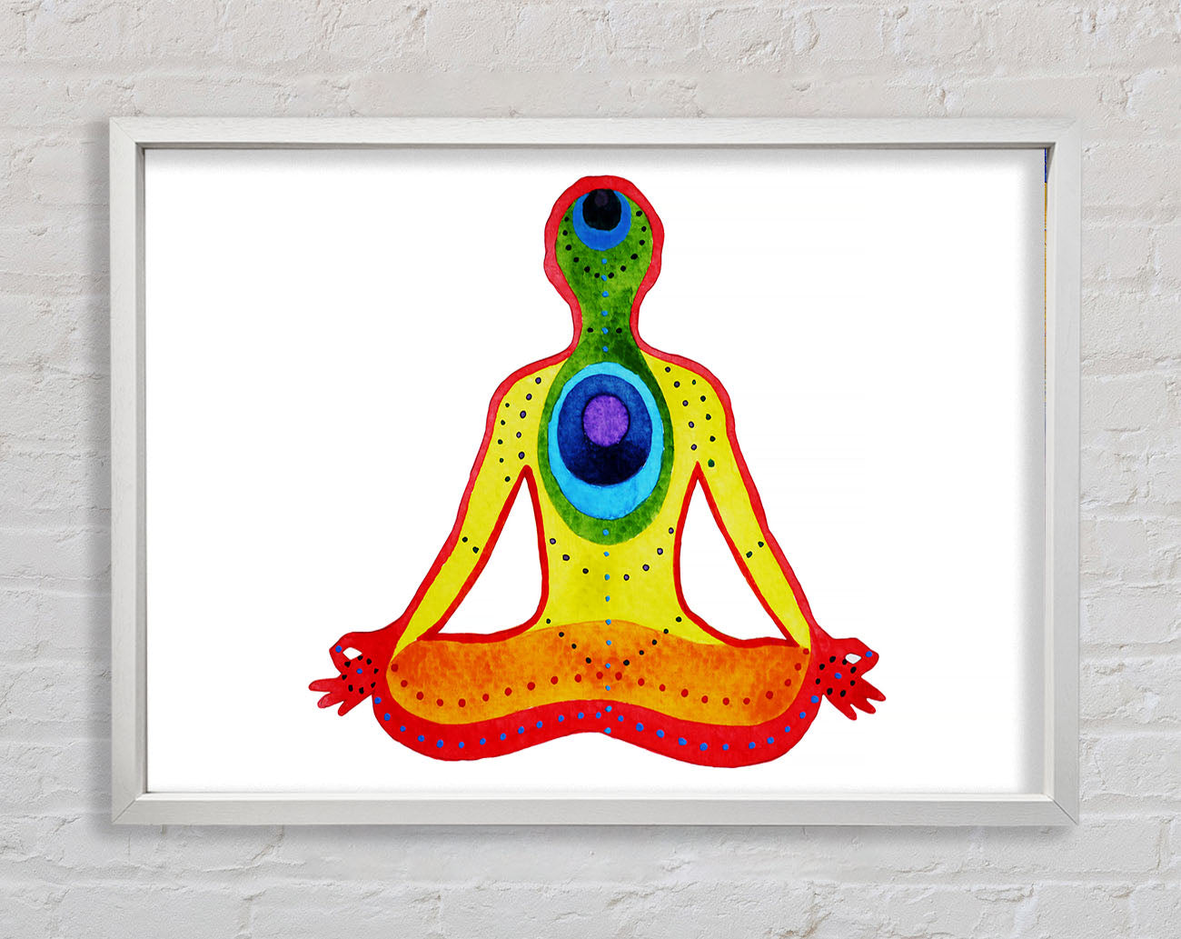 Chakra Meditation Colours 5 Framed Wall Art