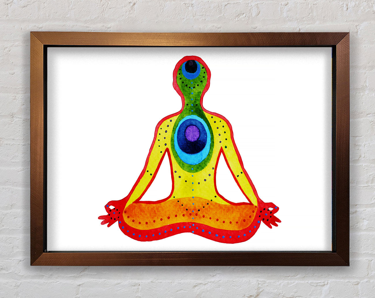 Chakra Meditation Colours 5 Framed Wall Art