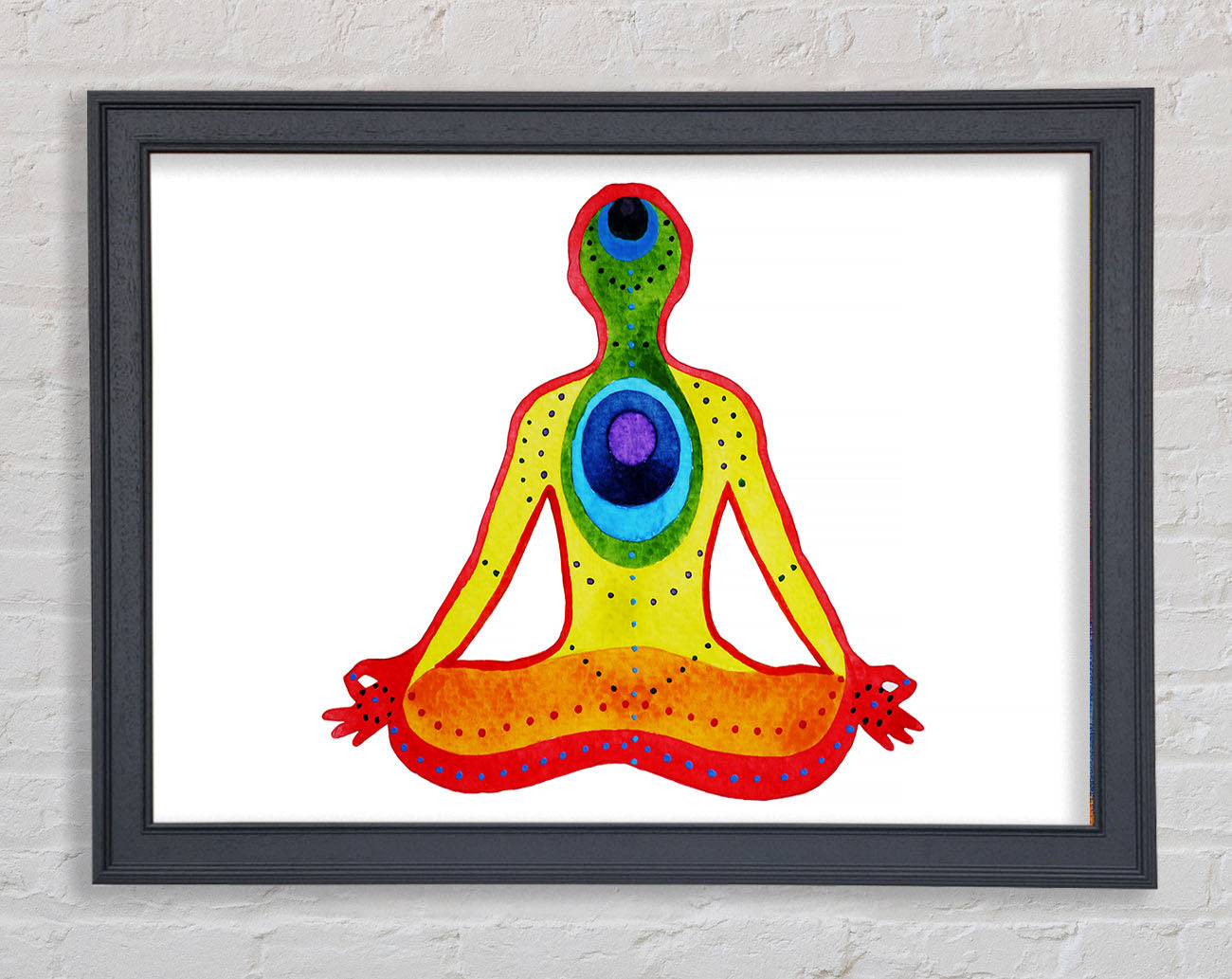 Chakra Meditation Colours 5 Framed Wall Art