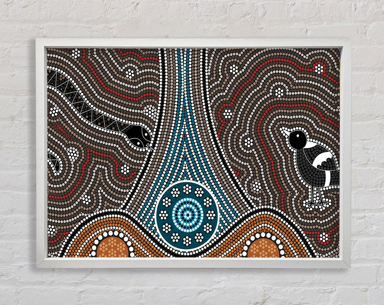 Aboriginal Pattern 8 Framed Wall Art