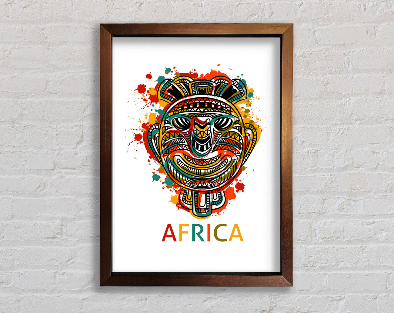 African Mask Framed Wall Art