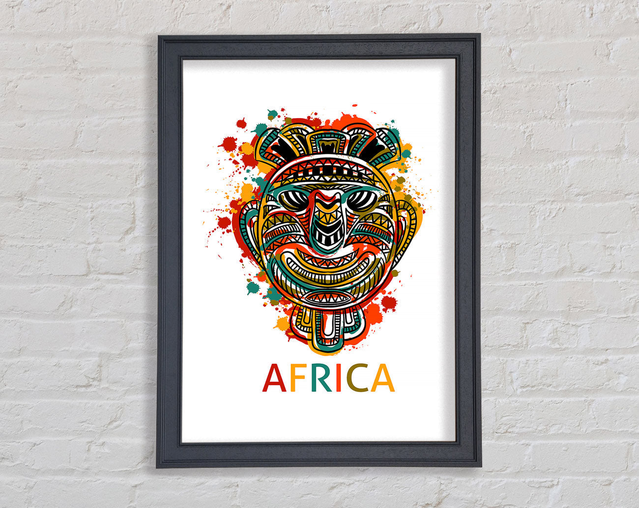 African Mask Framed Wall Art