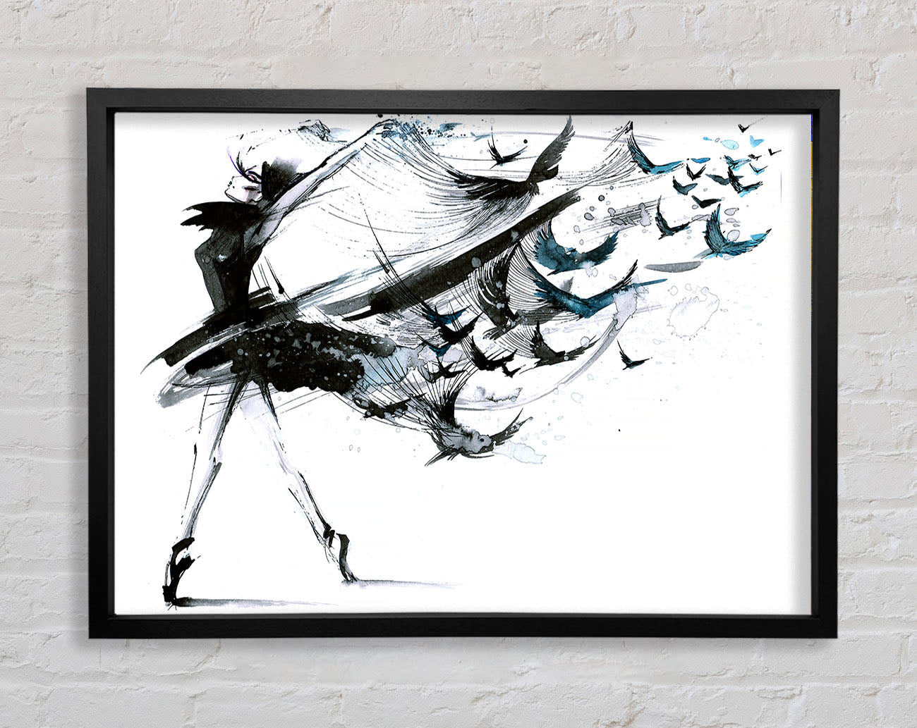 Black Birds Framed Wall Art