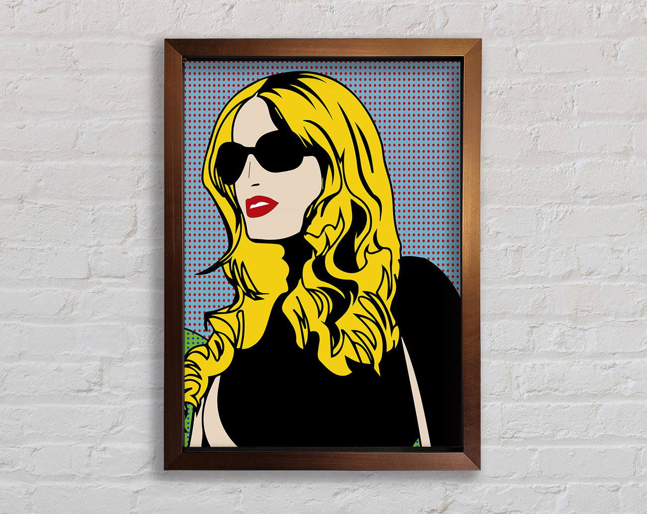 Cartoon Woman Framed Wall Art