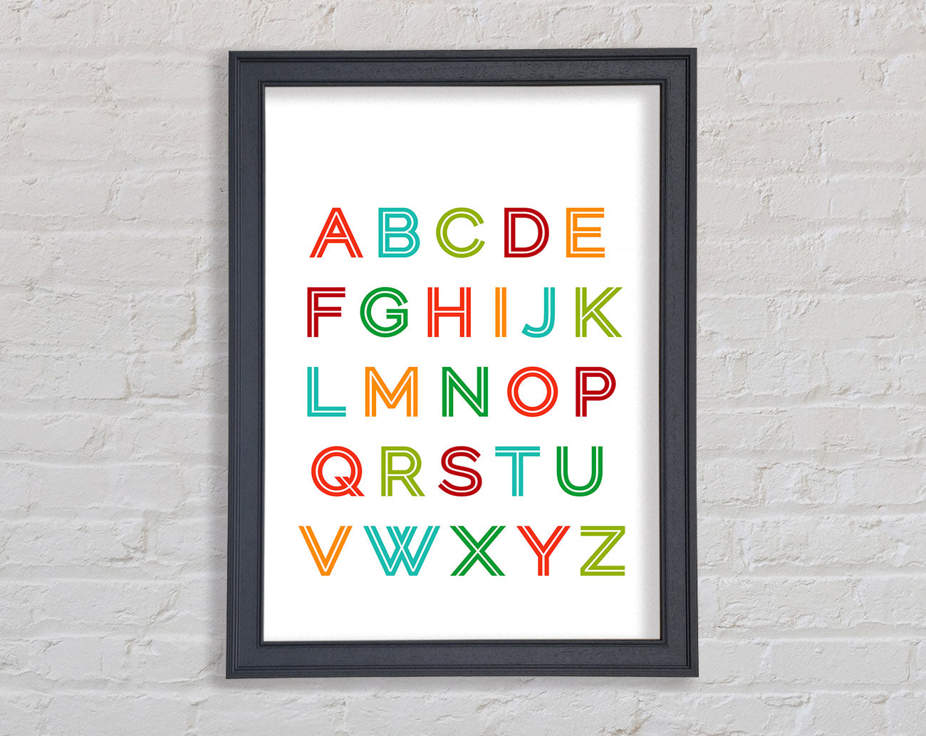Alphabet Colours Framed Wall Art