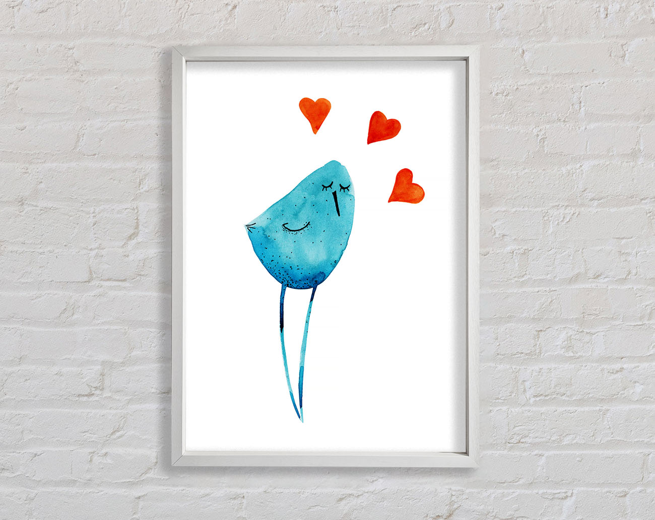 Bird Of Love Framed Wall Art