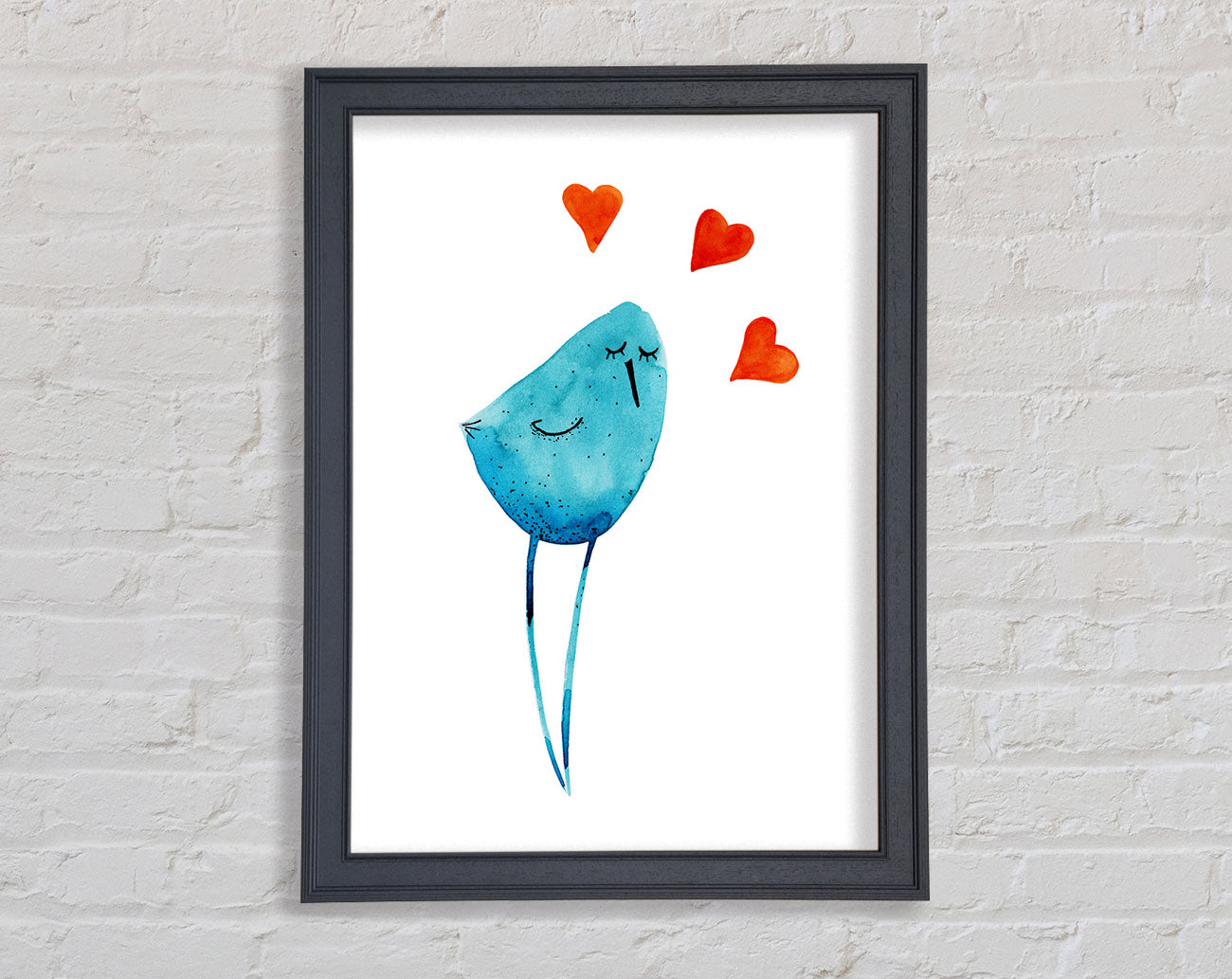Bird Of Love Framed Wall Art