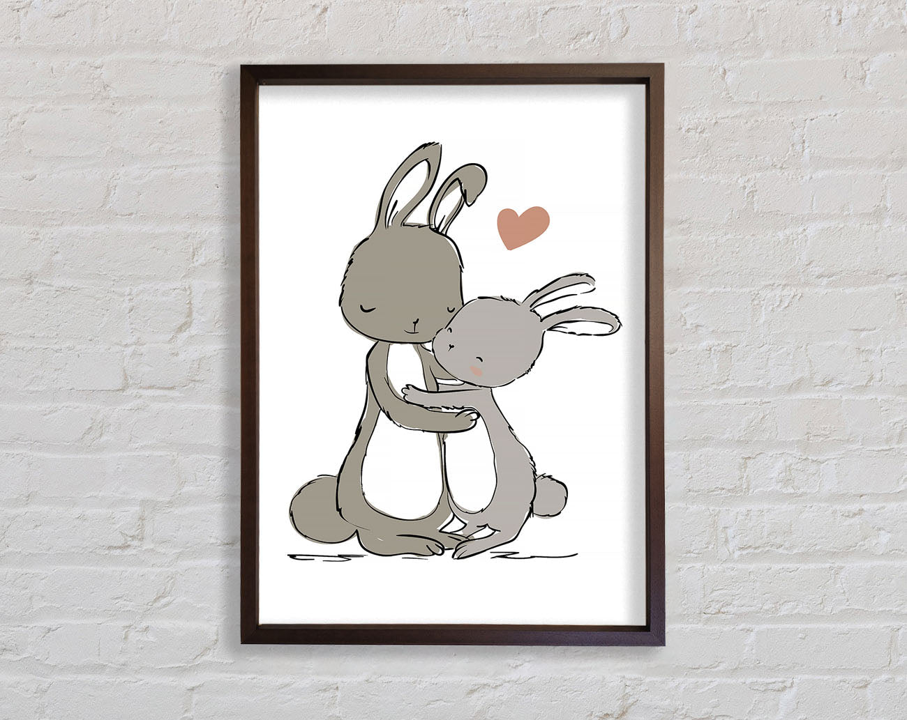 Bunny Love Framed Wall Art