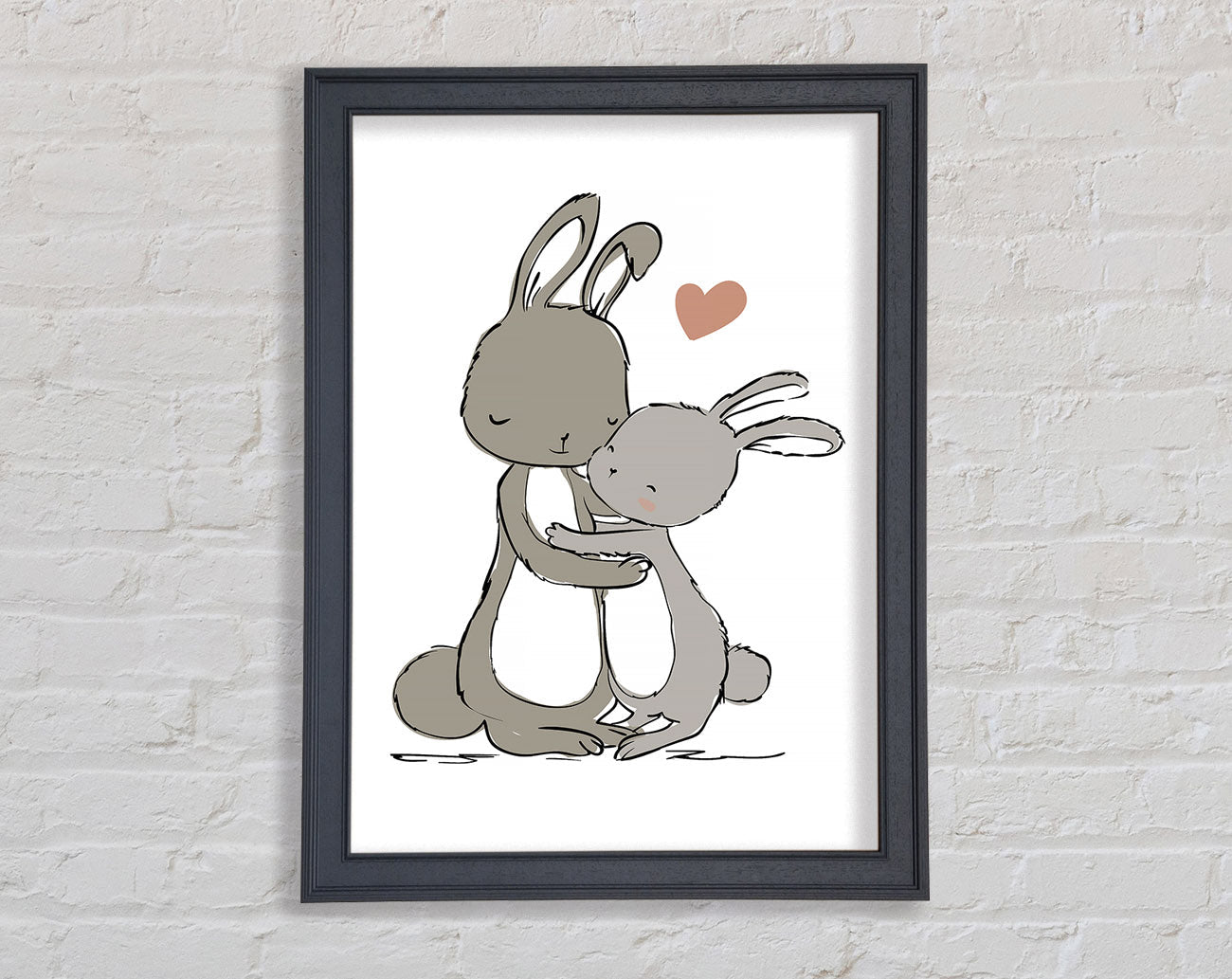 Bunny Love Framed Wall Art