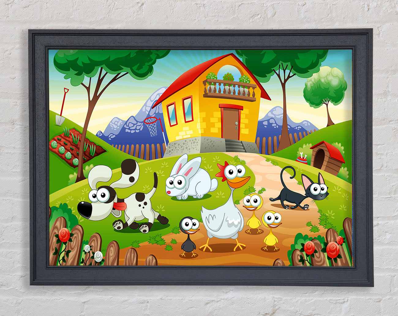 Animal Farm Fun Framed Wall Art