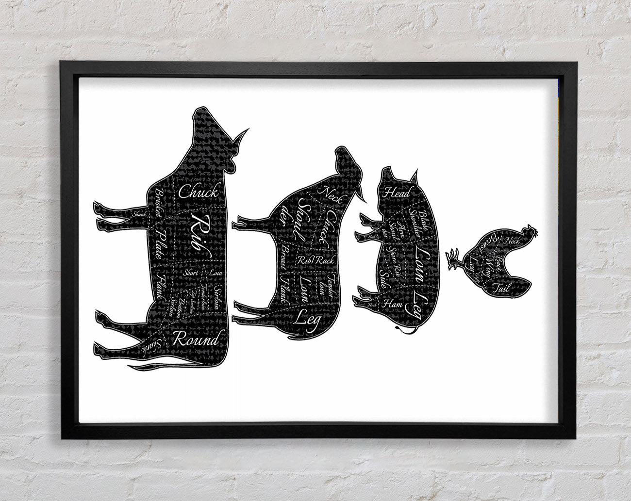 Butchers Selection 2 Framed Wall Art