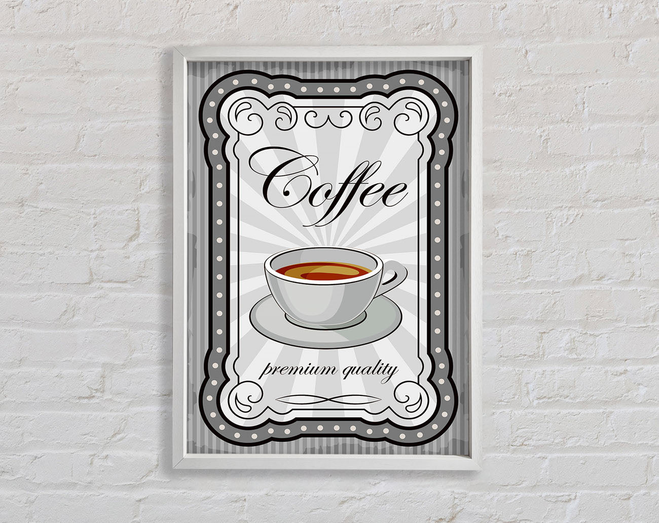 Coffee Premium Quality Framed Wall Art