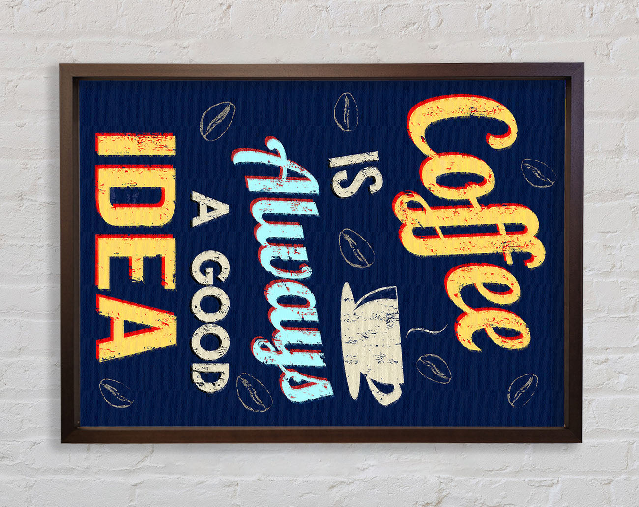 Coffee Is Always A Good Idea Framed Wall Art