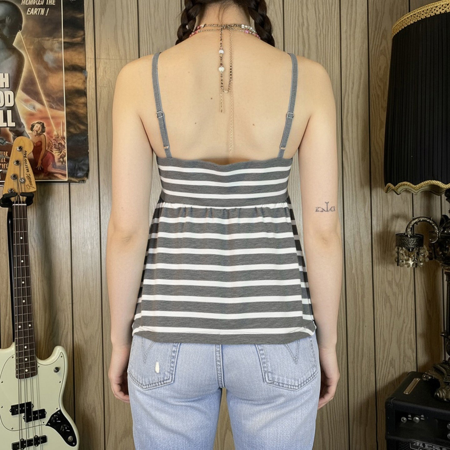 V-neck Bow-knot Design Casual Short Loose-fit Vest