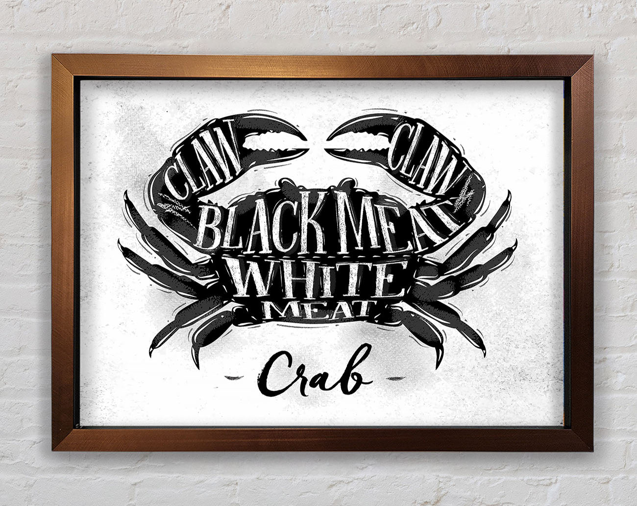 Crab meat Selection Framed Wall Art