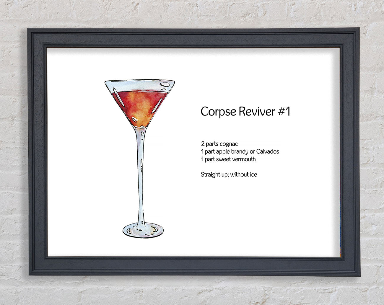 Corpse Reviver Cocktail Framed Wall Art