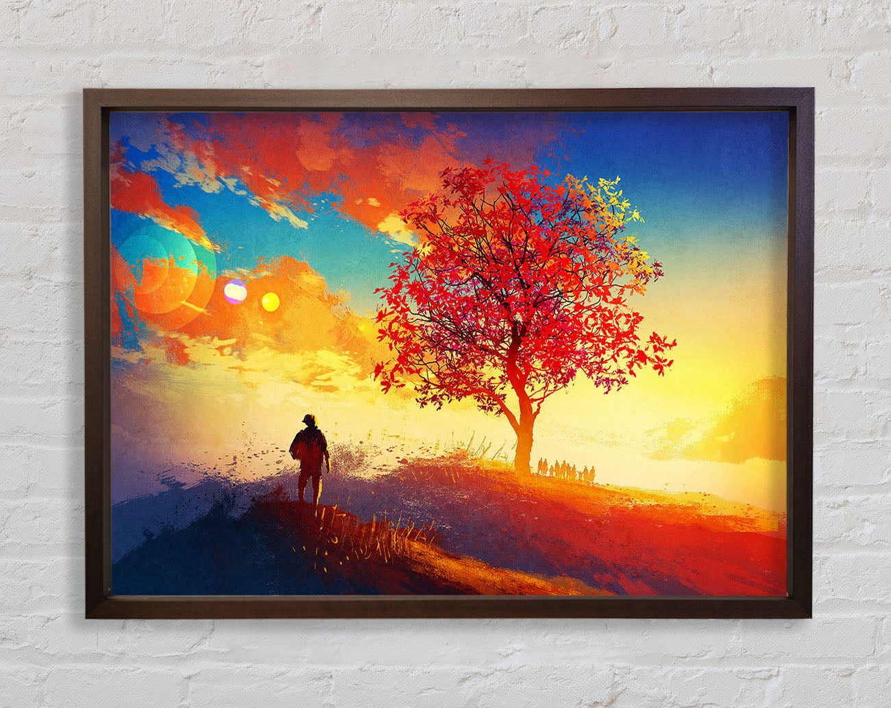 Autumn Tree Worship Framed Wall Art