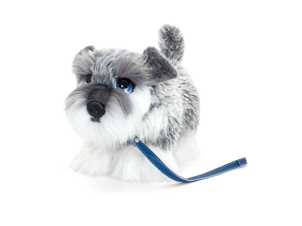 Keel Toys Signature Cuddle Puppy Schnauzer ON LEAD 30CM