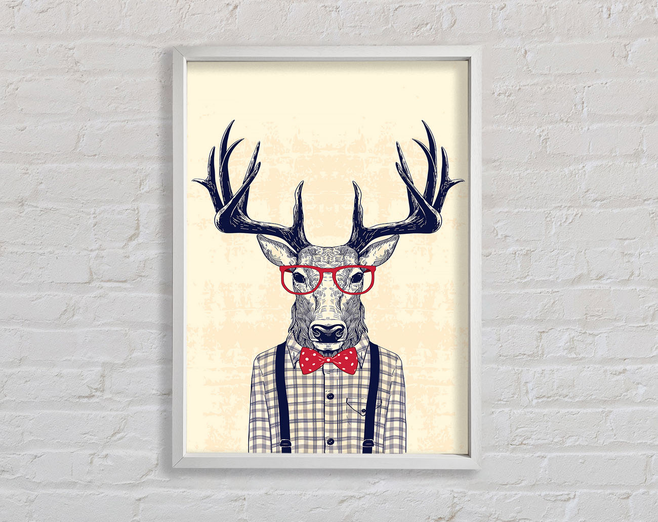 Clever Stag Framed Wall Art