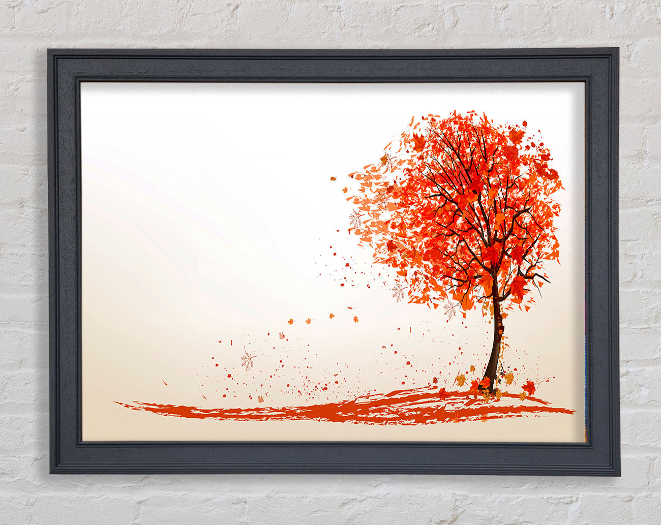 As The Leaves Fall Of The Autumn Tree Framed Wall Art