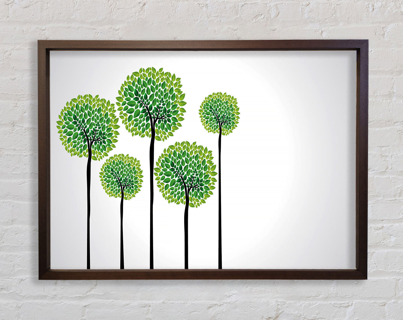 Abstract Trees Framed Wall Art