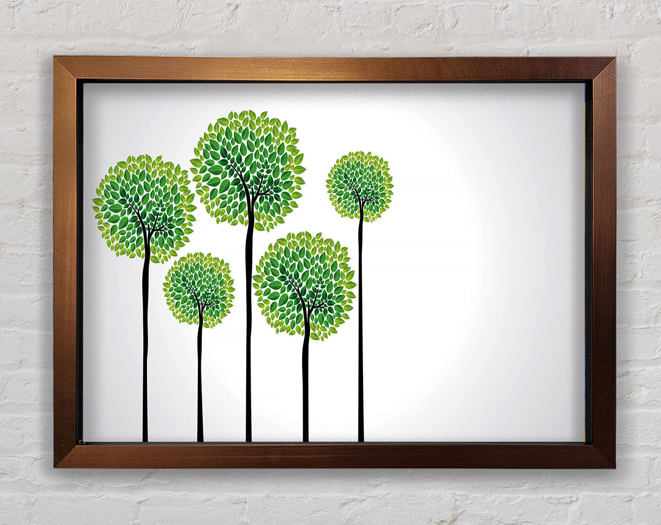 Abstract Trees Framed Wall Art
