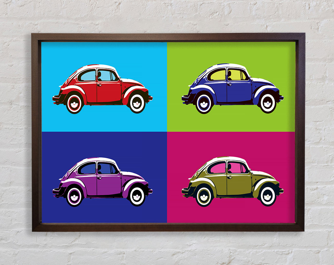 Beetle Pop Art Framed Wall Art
