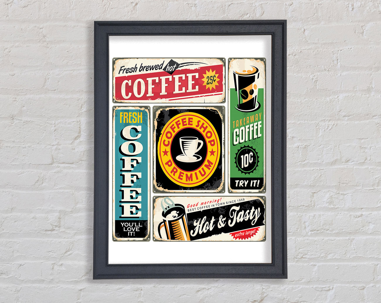 Coffee Shop Premium Framed Wall Art