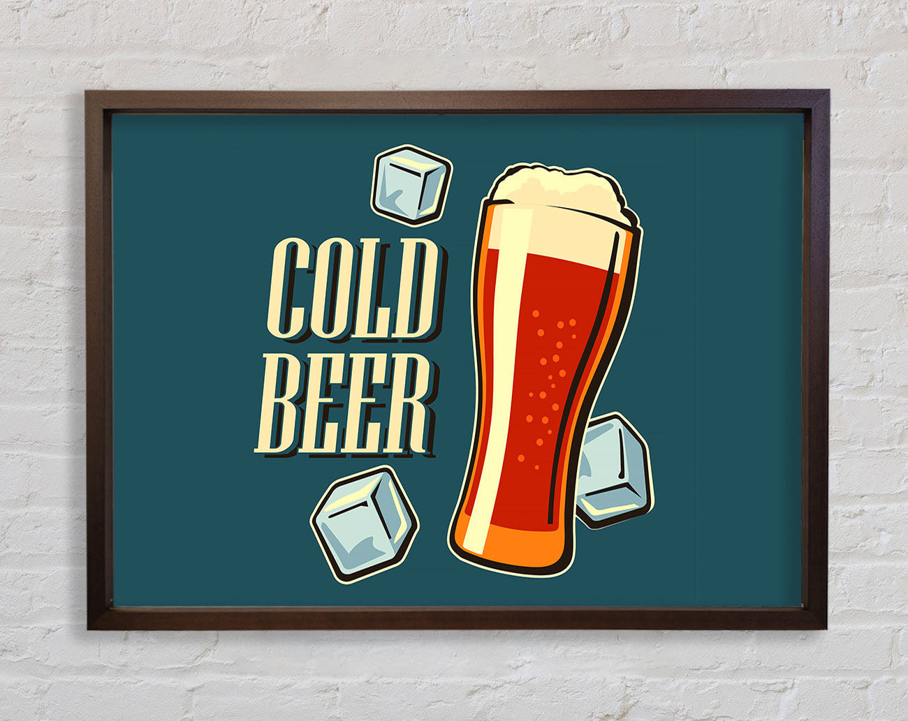 Cold Beer Framed Wall Art