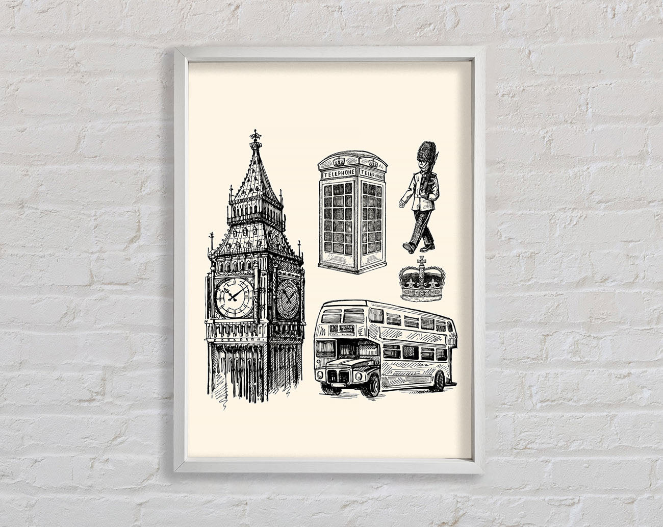 Attractions Of The City 7 Framed Wall Art