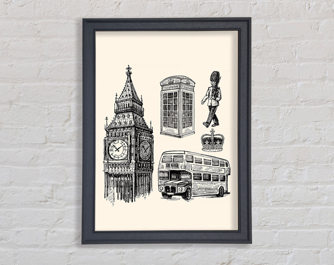 Attractions Of The City 7 Framed Wall Art