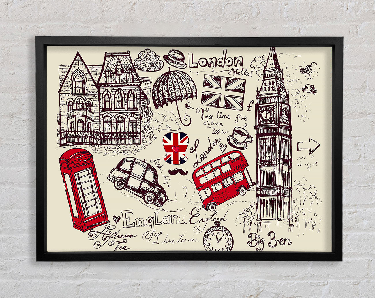 Attractions Of The City 5 Framed Wall Art
